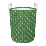 Cute Shamrock Saint Patrick's Day Print Round Laundry Basket