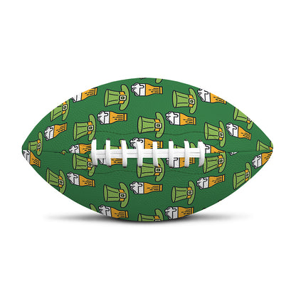 Cute Shamrock Saint Patrick's Day Print Rugby Ball