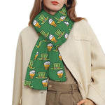 Cute Shamrock Saint Patrick's Day Print Scarf