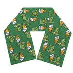 Cute Shamrock Saint Patrick's Day Print Scarf