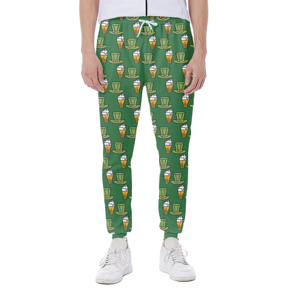 Cute Shamrock Saint Patrick's Day Print Scuba Joggers