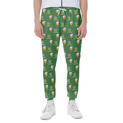 Cute Shamrock Saint Patrick's Day Print Scuba Joggers
