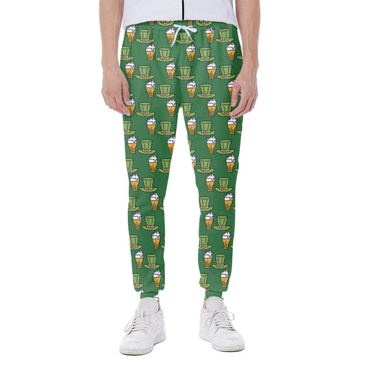Cute Shamrock Saint Patrick's Day Print Scuba Joggers
