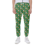 Cute Shamrock Saint Patrick's Day Print Scuba Joggers