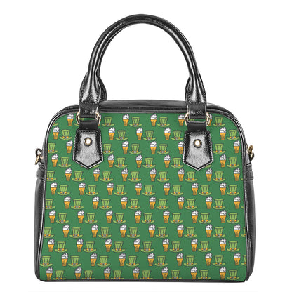 Cute Shamrock Saint Patrick's Day Print Shoulder Handbag