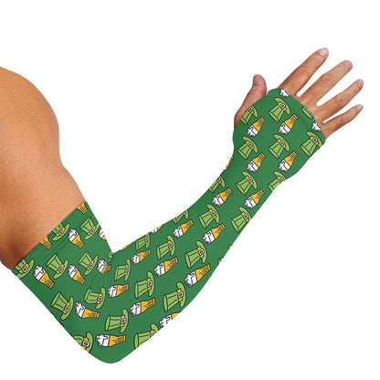 Cute Shamrock Saint Patrick's Day Print Sun Protection Arm Sleeves