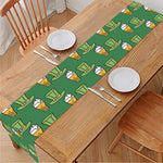 Cute Shamrock Saint Patrick's Day Print Table Runner