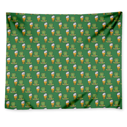 Cute Shamrock Saint Patrick's Day Print Tapestry
