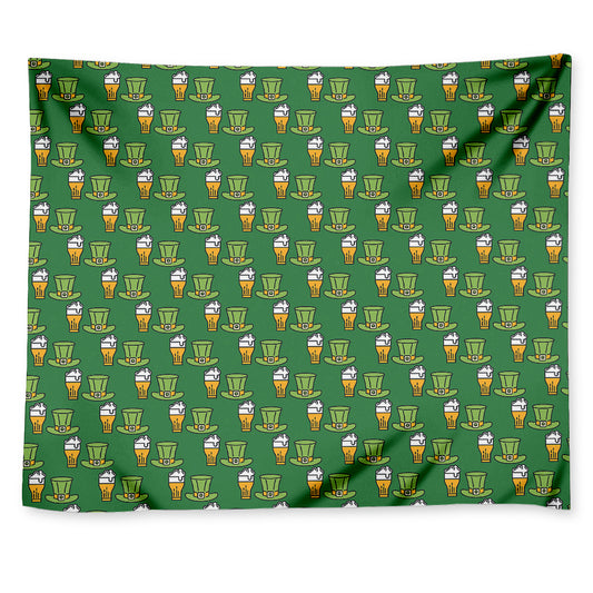 Cute Shamrock Saint Patrick's Day Print Tapestry