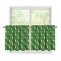 Cute Shamrock Saint Patrick's Day Print Tier Curtains
