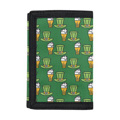 Cute Shamrock Saint Patrick's Day Print Trifold Wallet