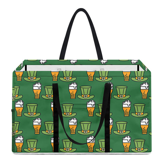 Cute Shamrock Saint Patrick's Day Print Utility Tote Bag