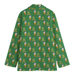 Cute Shamrock Saint Patrick's Day Print Women's Blazer