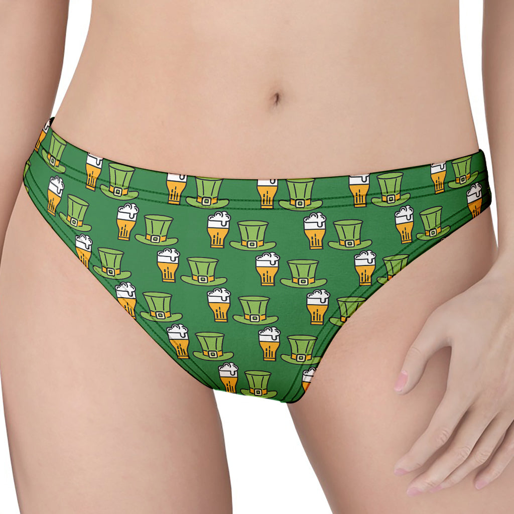 Cute Shamrock Saint Patrick's Day Print Women's Thong