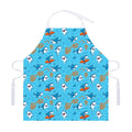 Cute Shark Pattern Print Adjustable Apron