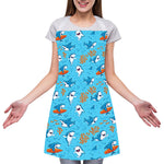Cute Shark Pattern Print Adjustable Apron