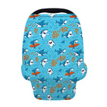 Cute Shark Pattern Print Baby Seat Cover