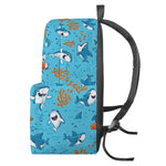 Cute Shark Pattern Print Backpack