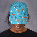 Cute Shark Pattern Print Baseball Cap