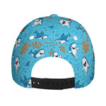 Cute Shark Pattern Print Baseball Cap