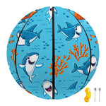 Cute Shark Pattern Print Basketball