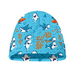 Cute Shark Pattern Print Beanie