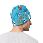Cute Shark Pattern Print Beanie