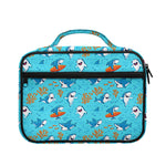 Cute Shark Pattern Print Briefcase Bible Bag