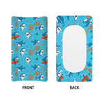 Cute Shark Pattern Print Changing Pad Cover
