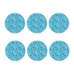 Cute Shark Pattern Print Coaster Set