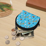 Cute Shark Pattern Print Coin Purse