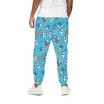 Cute Shark Pattern Print Cotton Pants