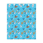 Cute Shark Pattern Print Curtain