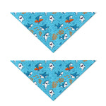 Cute Shark Pattern Print Dog Bandana