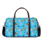 Cute Shark Pattern Print Duffle Bag