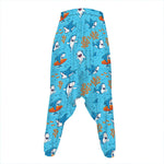 Cute Shark Pattern Print Hammer Pants
