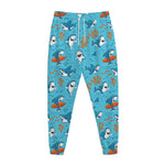 Cute Shark Pattern Print Jogger Pants