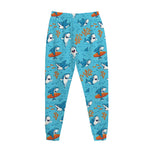 Cute Shark Pattern Print Jogger Pants