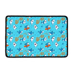 Cute Shark Pattern Print Kitchen Mat