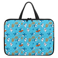 Cute Shark Pattern Print Laptop Sleeve With Handle