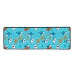 Cute Shark Pattern Print Long Kitchen Mat