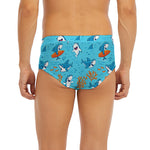 Cute Shark Pattern Print Men's Briefs