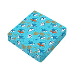 Cute Shark Pattern Print Outdoor Seat Cushion Cover