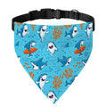 Cute Shark Pattern Print Over The Collar Dog Bandana