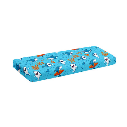 Cute Shark Pattern Print Piano Keyboard Cover