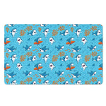 Cute Shark Pattern Print Polyester Doormat