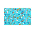 Cute Shark Pattern Print Polyester Flag
