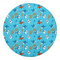 Cute Shark Pattern Print Round Blanket