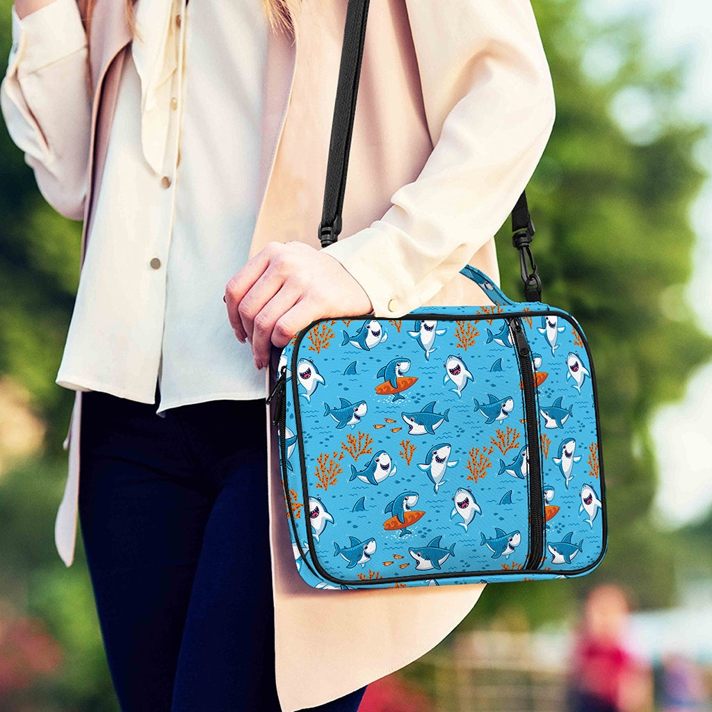 Cute Shark Pattern Print Shoulder Strap Bible Bag