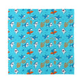 Cute Shark Pattern Print Silk Bandana